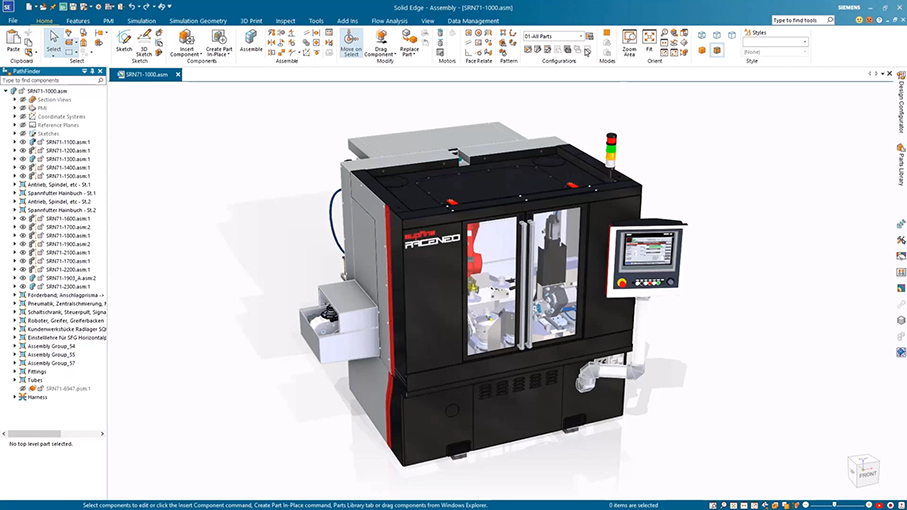 Siemens Digital Industries Solid Edge assistenti AI progettazione digitale sostituzione assiemi