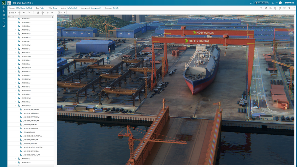 Siemens Nvidia AI generativa visualizzazione collaborativa metaverso industriale HD Hyundai
