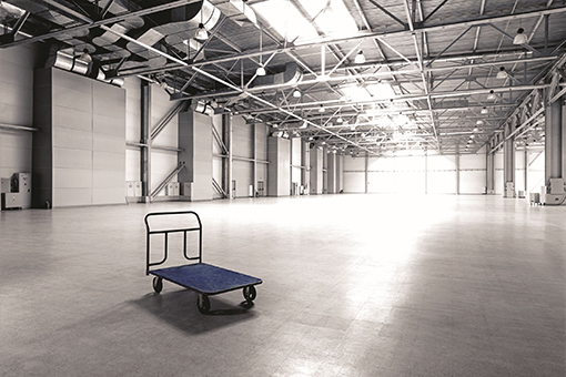 Modern empty storehouse