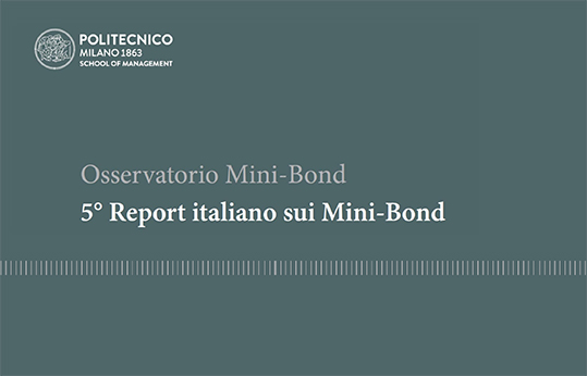 Minibond report Osservatorio Politecnico di Milano