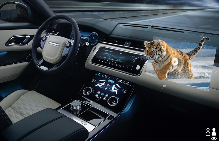 VR 3D display Jaguar Land Rover