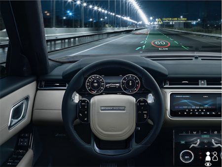 head-up display VR Jaguar Land Rover