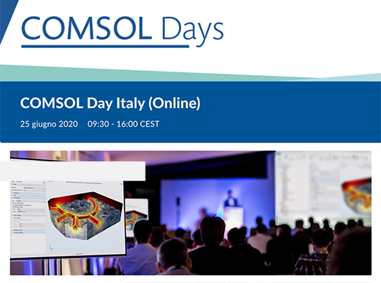 Comsol Day online simulazione multifisica