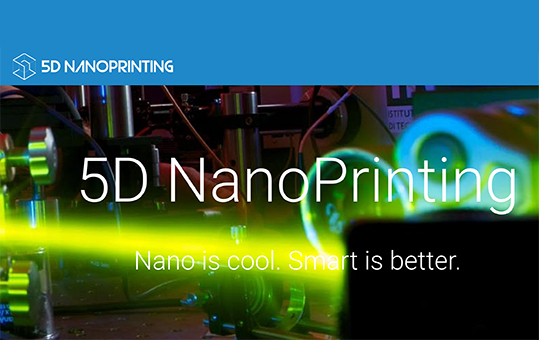 5Dnanoprinting stampa 5D MEMS