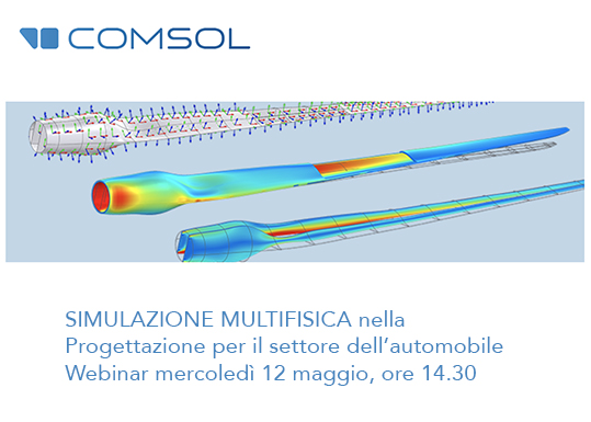 Comsol simulazione automobile webinar