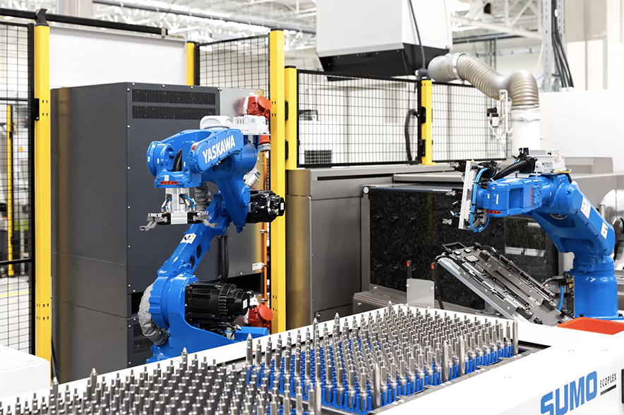 Yaskawa robot produzione componenti e-bike Morat Swoboda