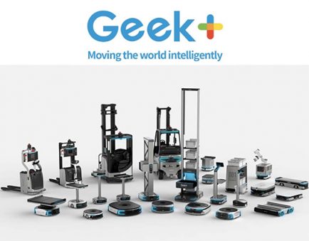 Geek plus AMR AI logistica e-commerce Decathlon