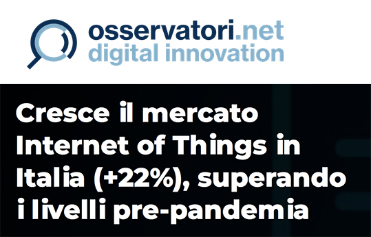 Osservatorio IoT internet of things Italia