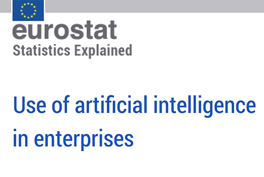 Eurostat utilizzo tecnologie Intelligenza artificiale 2021