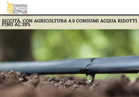 Consorzi Agrari riduzione consumi acqua agricoltura 4.0