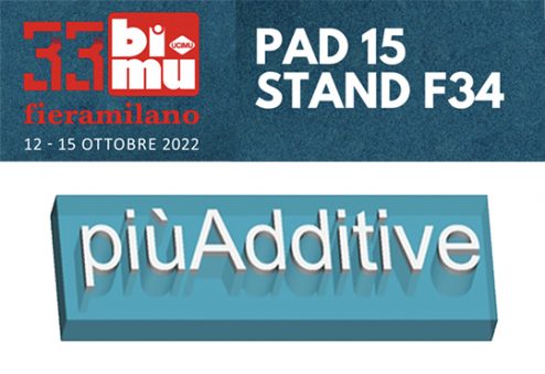BIMU piùAdditive stand AITA area stampa 3D AM