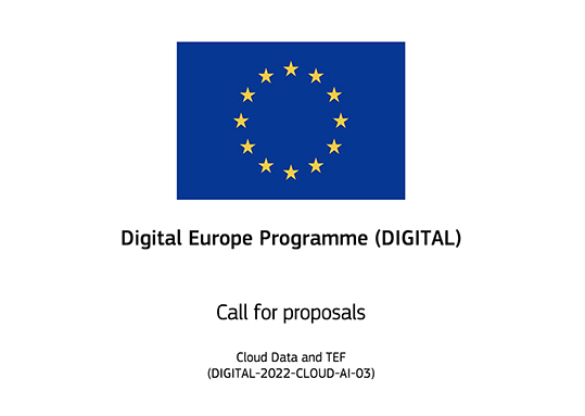 Commissione Europea Digital Europe call data space AI on demand