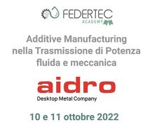 Federtec Aidro additive manufacturing trasmissioni di potenza