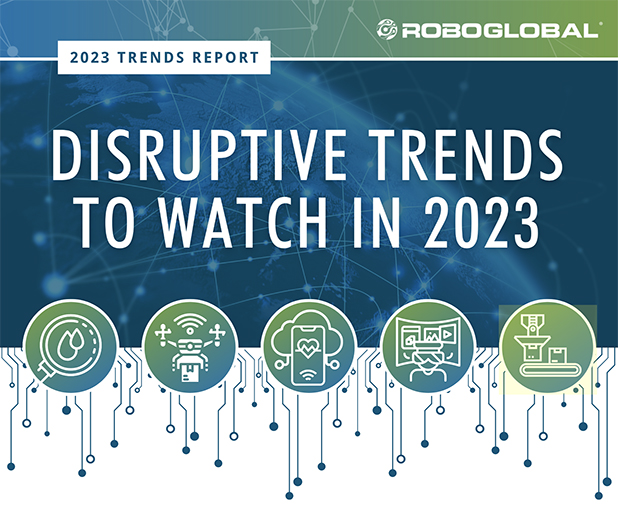 Robo Global trend 2023 robotica automazione IoT medicale biopsia liquida Metaverso