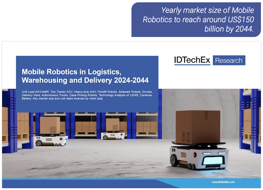 IDTechEx report robot mobili logistica