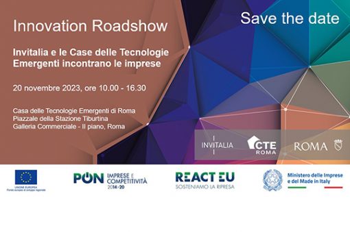 CTE Roma Invitalia innovazione sostenibile roadshow