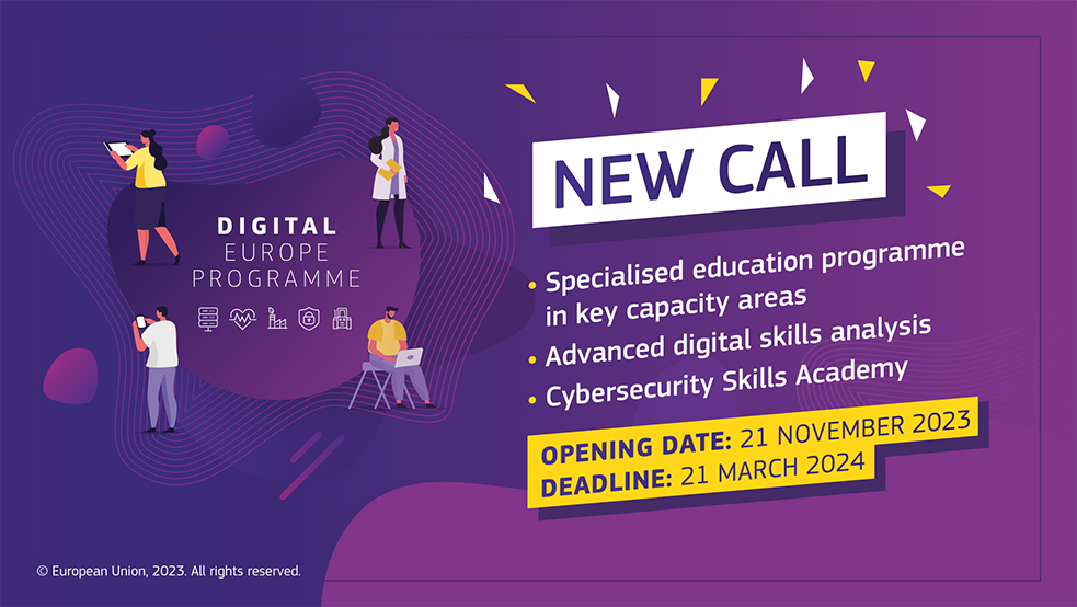 Digital Europe call digital skill bando competenze digitali UE