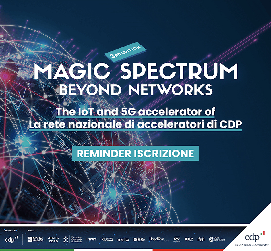 Digital Magics I3P Digital Spectrum acceleratore startup 5G IoT time line call finanziamenti