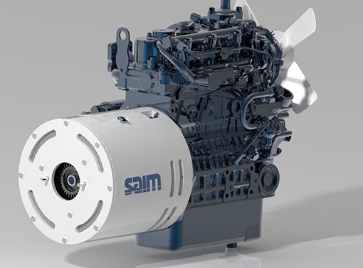 SAIM-Industrial-motore-ibrido-macchine-da-lavoro-elettrico-endotermico-Kubota