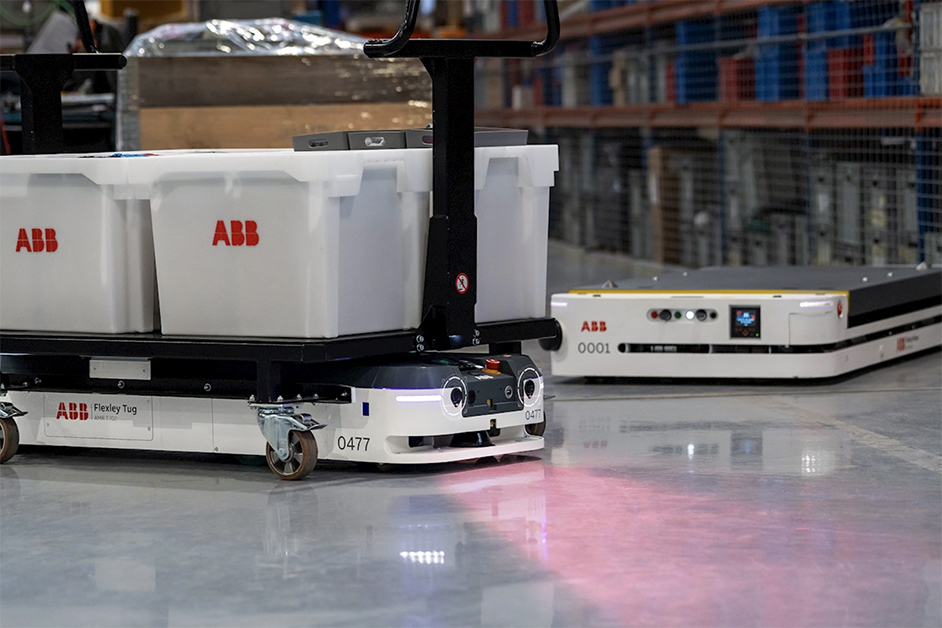 ABB robotica mobile AI acquisizione Sevensense AMR logistica