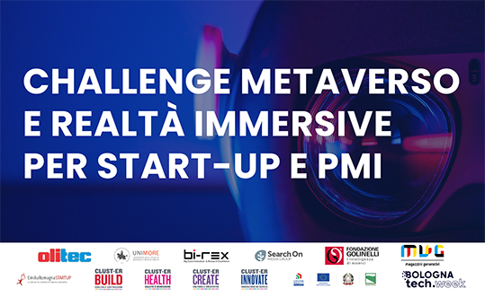 Clust-ER Innovate Emilia Romagna Challenge Metaverso realtà immersive