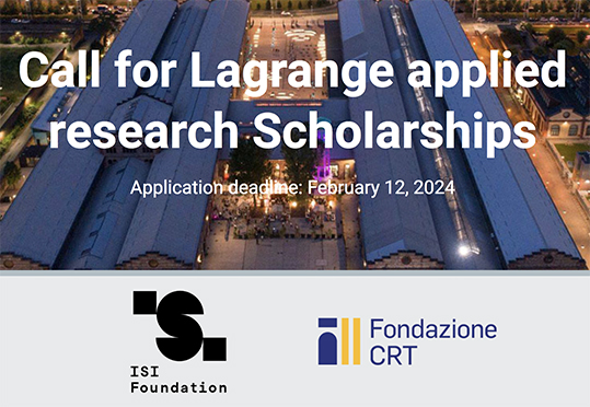 Fondazione CRT ISI Foundation borse di ricerca data science AI