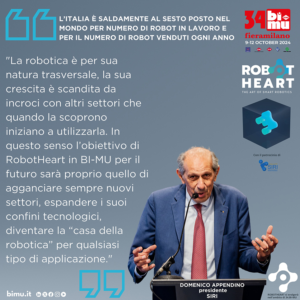 RobotHeart robotica automazione 34 BIMU Domenico Appendino presidente SIRI