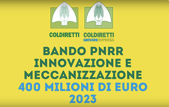 Masaf Coldiretti bando meccanizzazione settore agricolo e alimentare