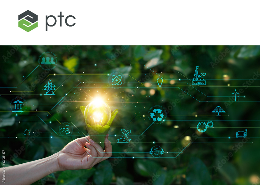 PTC trend CAD progettazione digital thread sostenibilità Thompson