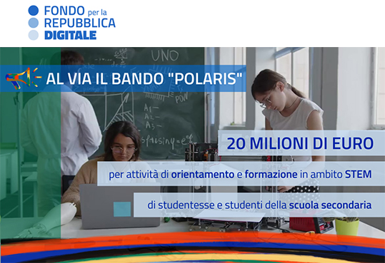 Fondo Repubblica Digitale bando Polaris sviluppo competenze STEM