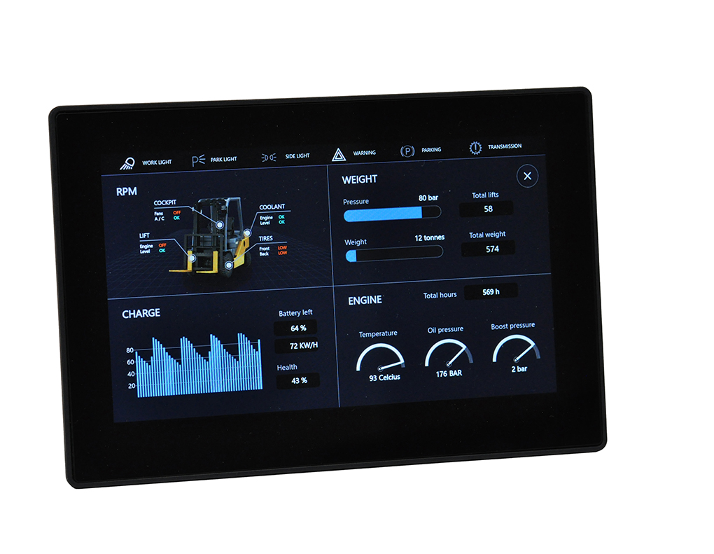 Parker Hannifin unità display HMI veicoli fuoristrada controllo avanzato