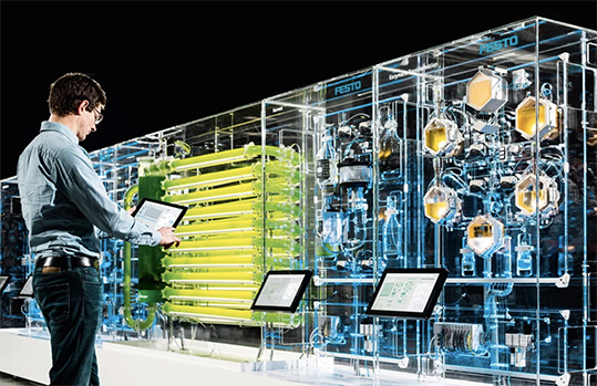 Festo BionicCellFactory automazione produzione biomasse alghe