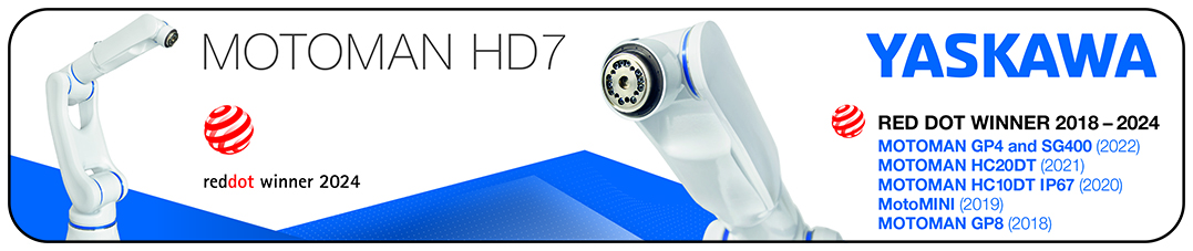 Yaskawa Red Dot Award robot Motoman HD7