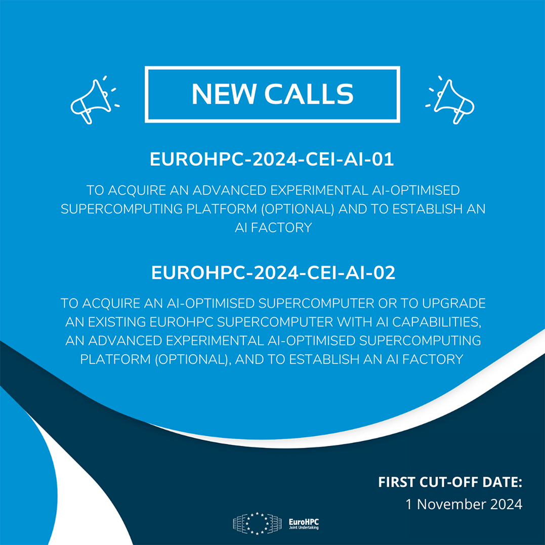 EuroHPC JU intelligenza artificiale call selezione hosting AI Factories supercomputer AI