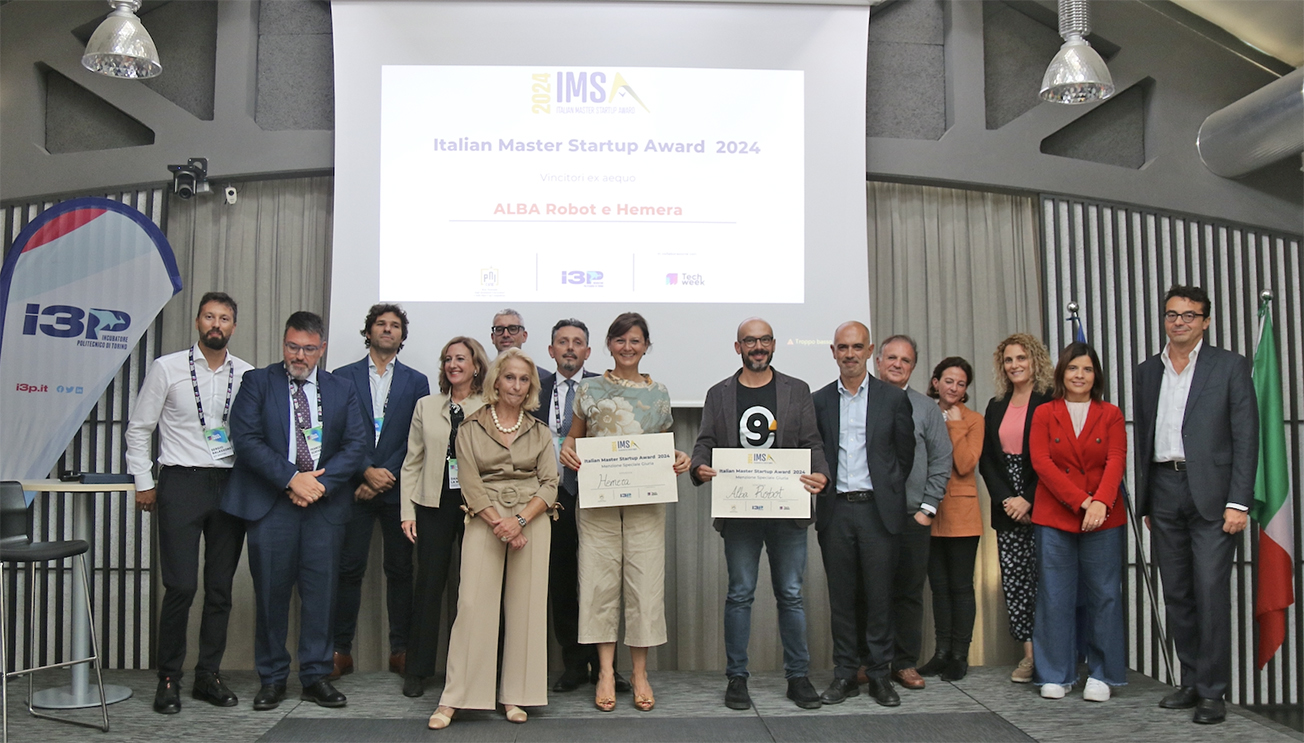 IMSA 2024 premi startup ex aequo micro mobilità Alba Robot terapia cellulare lesioni modollo Hemera