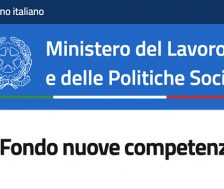 Fondo Nuove Competenze formazione Ministero del Lavoro