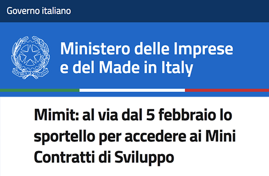 Mimit tecnologie critiche STEP mini contratti di sviluppo