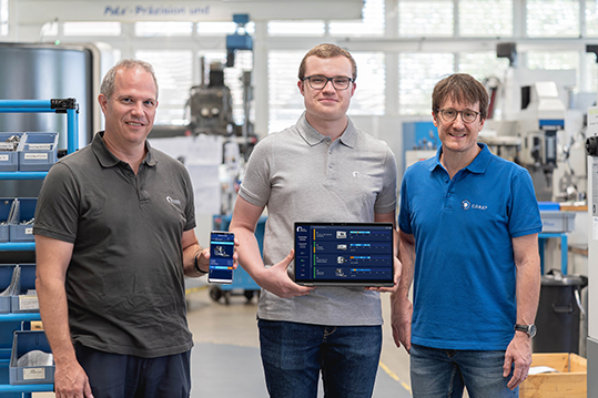 United Grinding Group collegamento in rete macchine con umati Production monitor