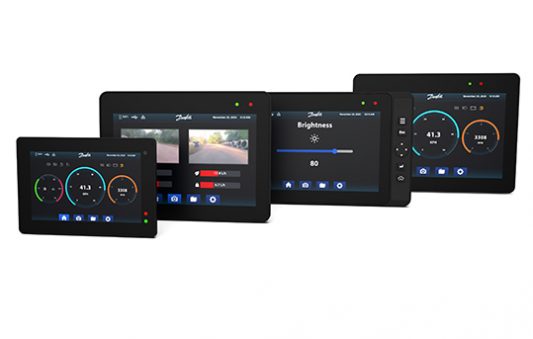 Danfoss display programmabili DM Qt interfacce utente automotive