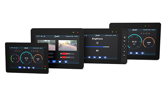 Danfoss display programmabili DM Qt interfacce utente automotive