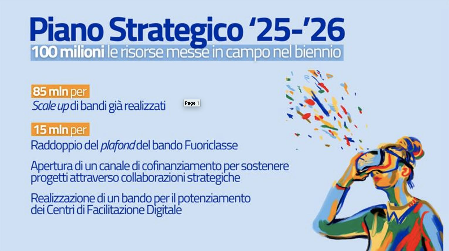 Fondo Repubblica Digitale 100 milioni