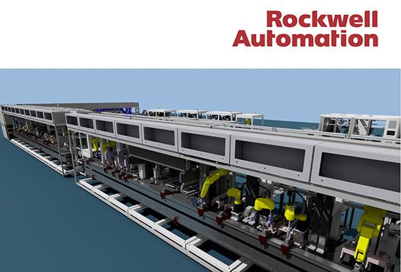 Rockwell Automation simulazione test automazione gemelli digitali E3D Factory Test AI
