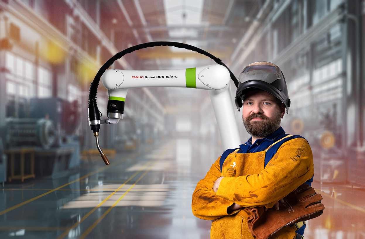 Fanuc Italia automazione collaborativa robot CRX Roadshow saldatura