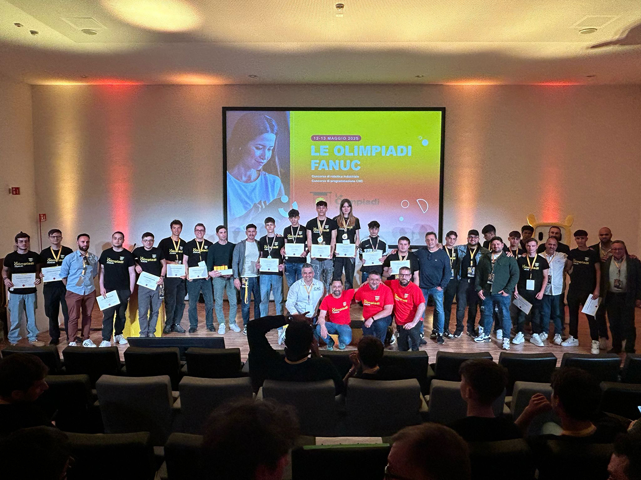 Fanuc Olimpiadi robotica programmazione CNC team vincitori team Vicenza Torino