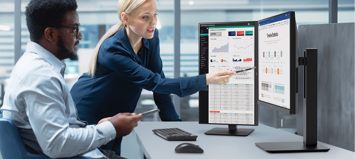 LG gamma monitor professionali ergonomia certificazioni green connettività