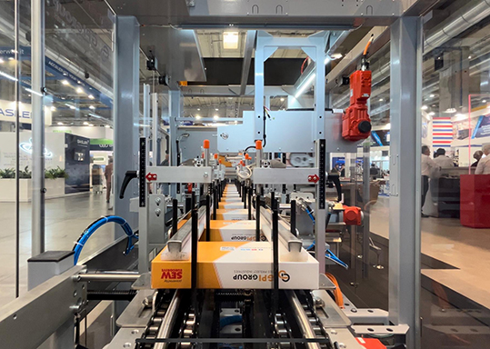SEW Eurodrive GPI tecnologia decentralizzata astucciatrice packaging PLC virtuale