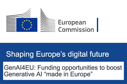 Commissione Europea GenAI4EU AI generativa call