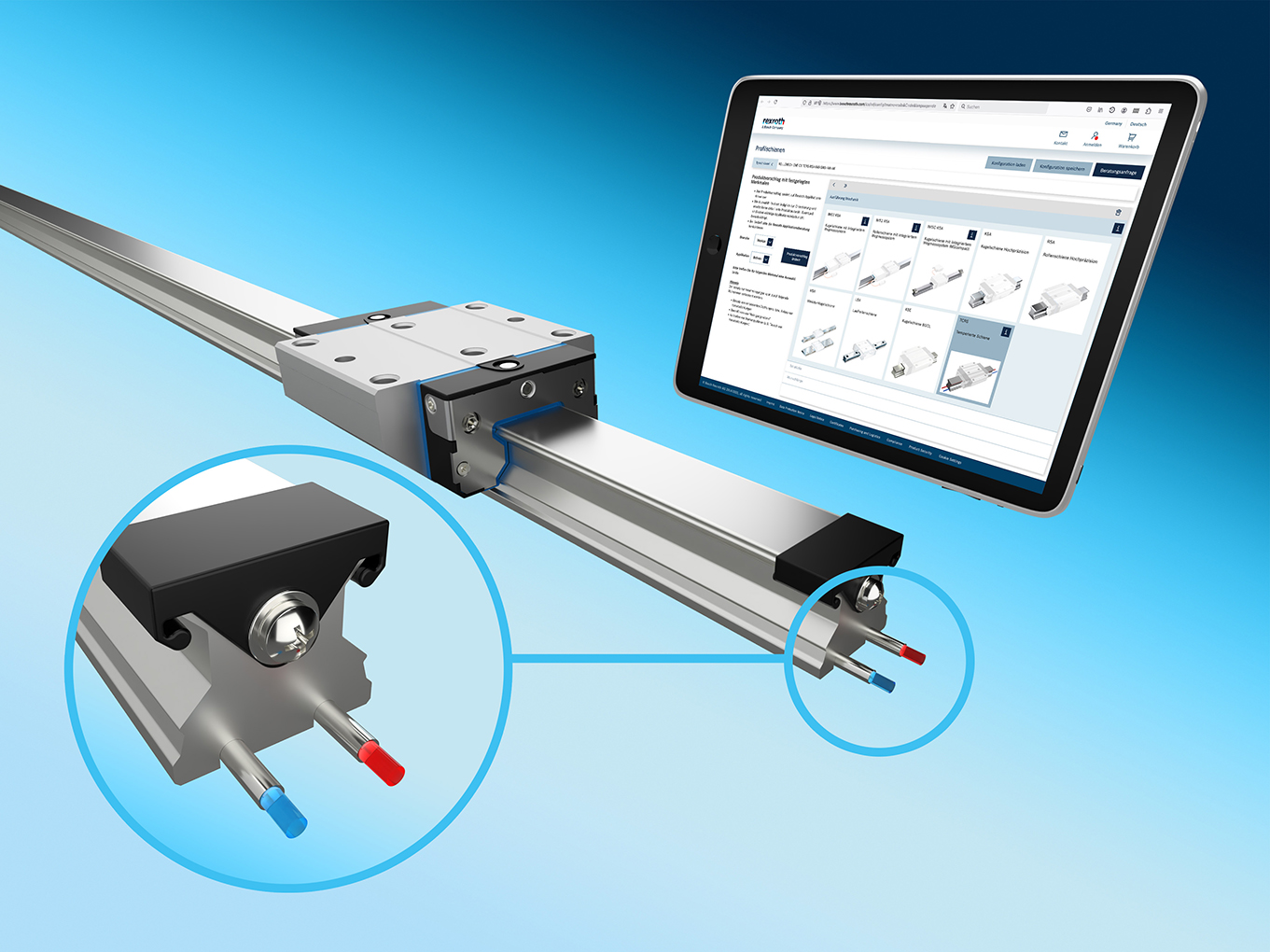 Bosch Rexroth Schwäbische Werkzeugmaschinen gestione termica integrata guide TCRS