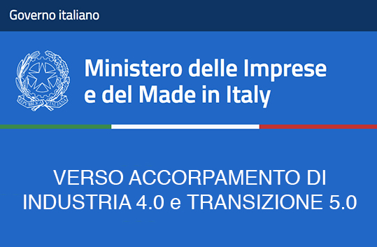 Mimit accorpamento Industria 4.0 Transizione 5.0 digitalizzazione