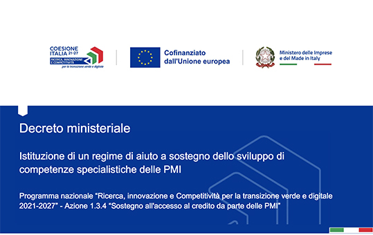 MIMIT misura sviluppo competenze specialistiche transizione verde digitale